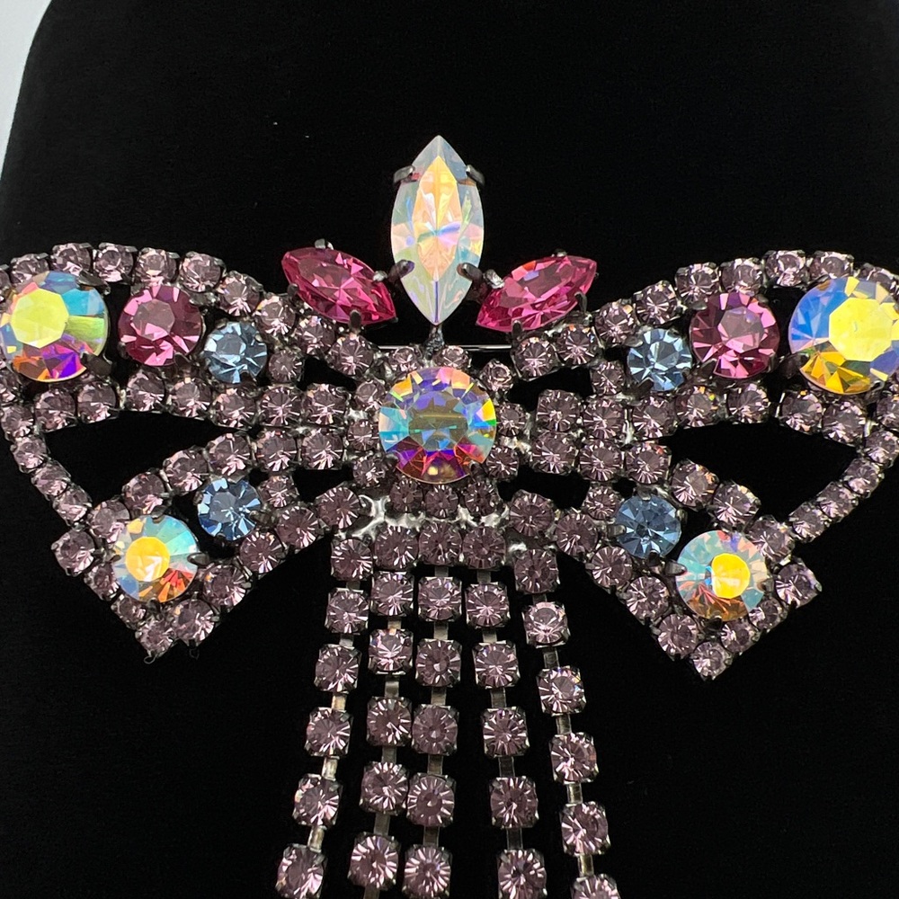 🔶NICKY BUTLER FASHION COLLECTIBLE Crystal Butterfly Bow Brooch ONE OF A KIND NB - Picture 9 of 13